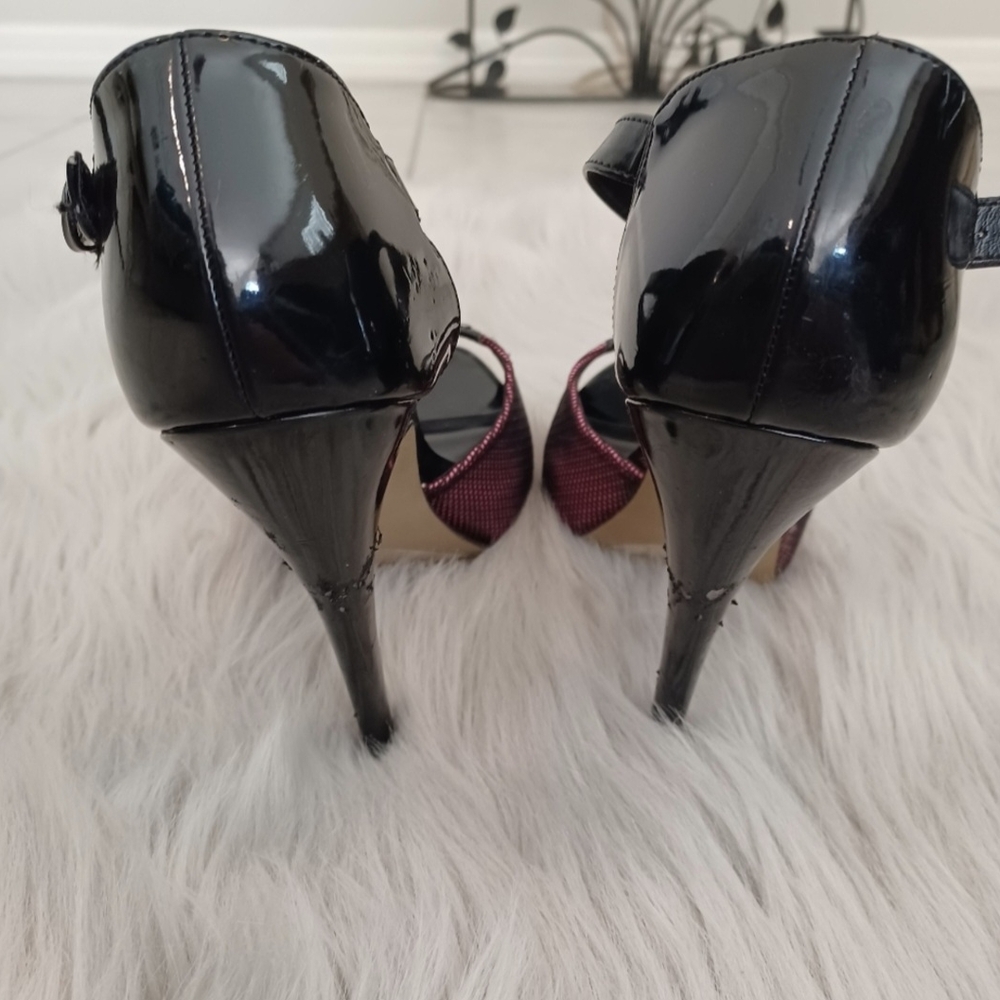 Rock & Republic Black & Pink High Heel Shoes Size 9.5 - Picture 5 of 9